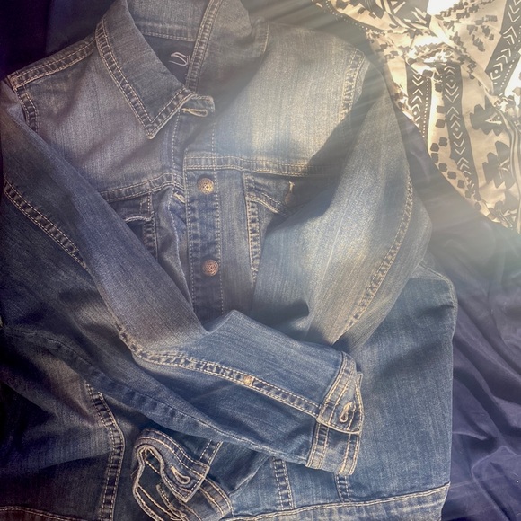 2x silver jean jacket - Picture 1 of 3